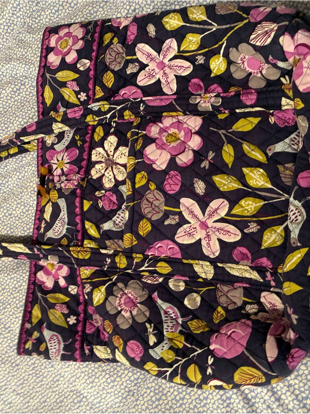 Vera Bradley Quilted  Retired Floral Nightingale Tote